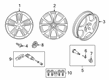 Diagram for BMW 535i GT Wheel Hub Bolt - 36132453961