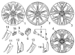 Diagram for BMW i5 Alloy Wheels - 36115A33B24