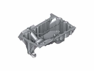 2012 BMW 528i xDrive Oil Pan - 11137603638