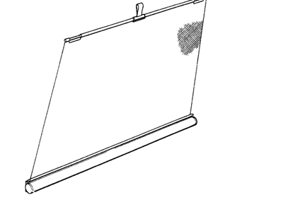 BMW 51161973682 Right Rear Door Sun Blind