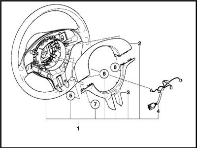 BMW 330Ci Steering Wheel - 32306770417