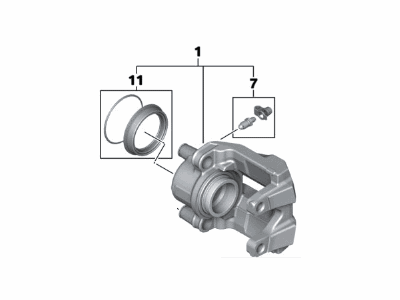 2014 BMW 428i xDrive Brake Caliper - 34116857687