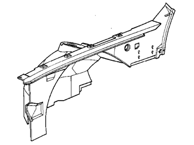 BMW 41148156225 Front Left Wheelhouse