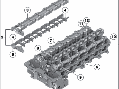 BMW 535i GT Cylinder Head - 11127646131