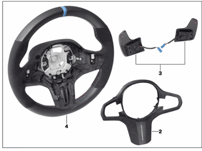 BMW 32302463551 STEERING WHEEL