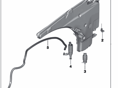 BMW 61668051957 Windshield Cleaning Container