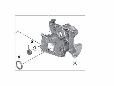 BMW 11147805740 Timing Case Cover, Bottom