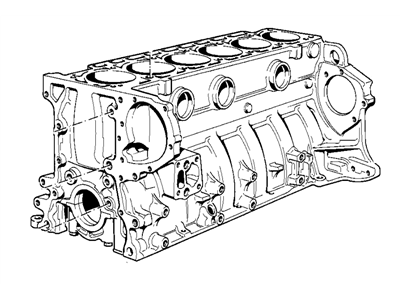 BMW 11111316702 Exchange Engine Block With Pistons