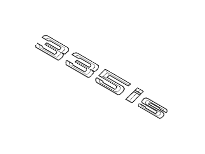 BMW 51147263032 Lettering Right