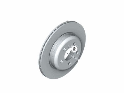 BMW 535i xDrive Brake Disc - 34216775287