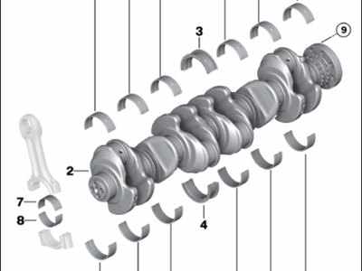 2016 BMW 535d Crankshaft - 11217809375