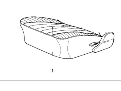 1993 BMW 525iT Seat Cushion Pad - 52108104843