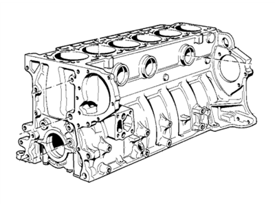 BMW 11111720650 Exchange Engine Block With Pistons