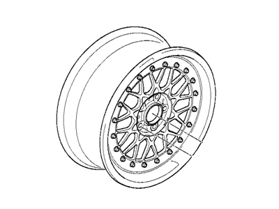 BMW 36112227648 Two-Piece Light Alloy Rim