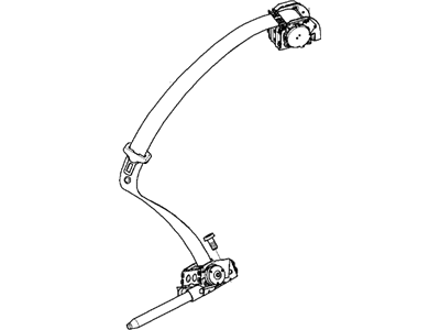 BMW 72117022405 Driver Rear Retractor