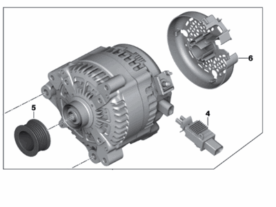 2018 BMW 330i Alternator - 12318648047