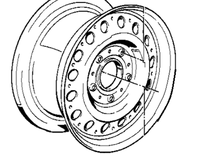 BMW 36111123703 Steel Rim Silber