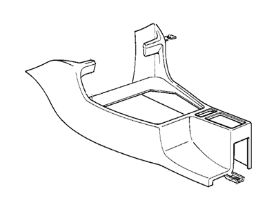 BMW 525i Center Console Base - 51168137693