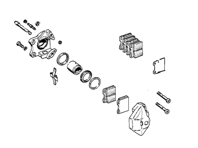 1973 BMW 3.0S Brake Caliper - 34211150276