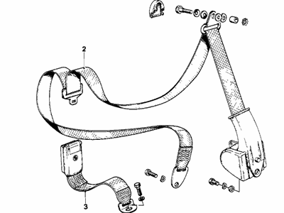 BMW 72111852913 Safety Belt Rear