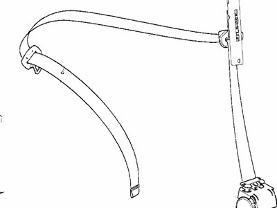 2001 BMW 330Ci Seat Belt - 72117068254