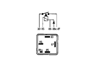 BMW 61311362224 Diode Relay