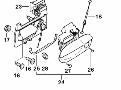 BMW 51229068581 Door Handle Outer Right