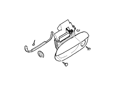 BMW 51218245464 Door Handle Outer Right