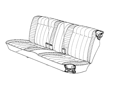 BMW 52201844399 Pad Seat Backrest Rear