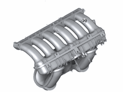 2009 BMW 323i Intake Manifold - 11617559525