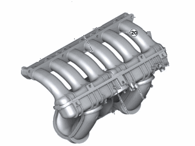 BMW 323i Intake Manifold - 11617559525