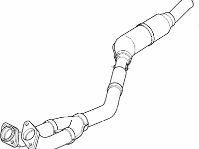 BMW 740iL Exhaust Pipe - 18301745011