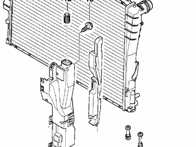 BMW 328i Radiator - 17119071518