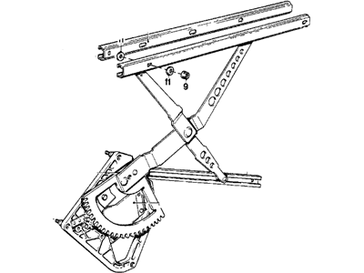 1978 BMW 733i Window Regulator - 51331868188