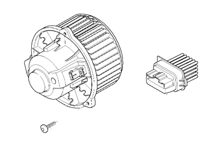 BMW 64116927598 Blower Unit