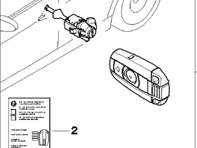 BMW 330xi Door Lock Cylinder - 51210035830