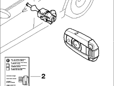 BMW 335i xDrive Door Lock Cylinder - 51210033984