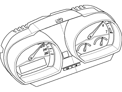 BMW 62109168174 Instrument Cluster Speedometer