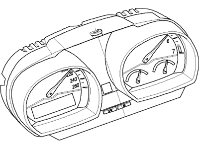 BMW 62109168180 Instrument Cluster Speedometer