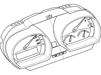 BMW 62109168179 Instrument Cluster Speedometer