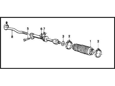 1989 BMW 325is Tie Rod - 32111125186