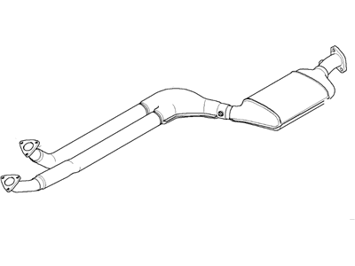 1997 BMW Z3 Exhaust Pipe - 18301436828