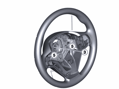 BMW 32306798535 Sport Steering Wheel, Leather