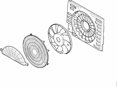 BMW 64546946372 Fan Compression Shroud