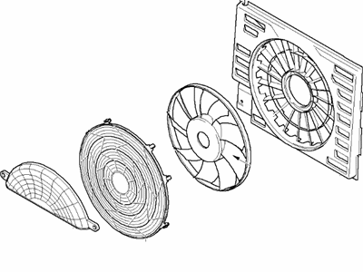 BMW 64546921379 Fan Compression Shroud