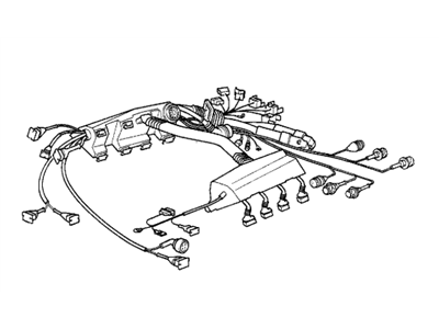 BMW 12511742465 Engine Wiring Harness Dme+Ags+Asc+Hc1