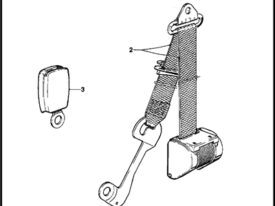 1983 BMW 320i Seat Belt - 72111900514