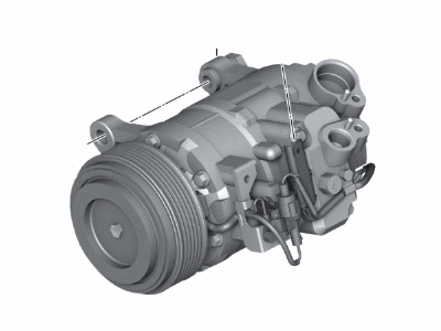 2015 BMW X4 A/C Compressor - 64529216467