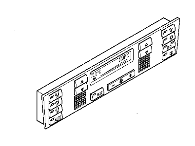 BMW 64118377580 Front Plate, Contr. Auto Air Conditioner