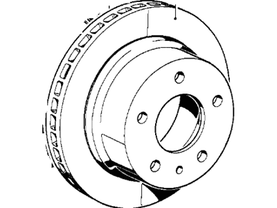 1984 BMW 633CSi Brake Disc - 34216890341